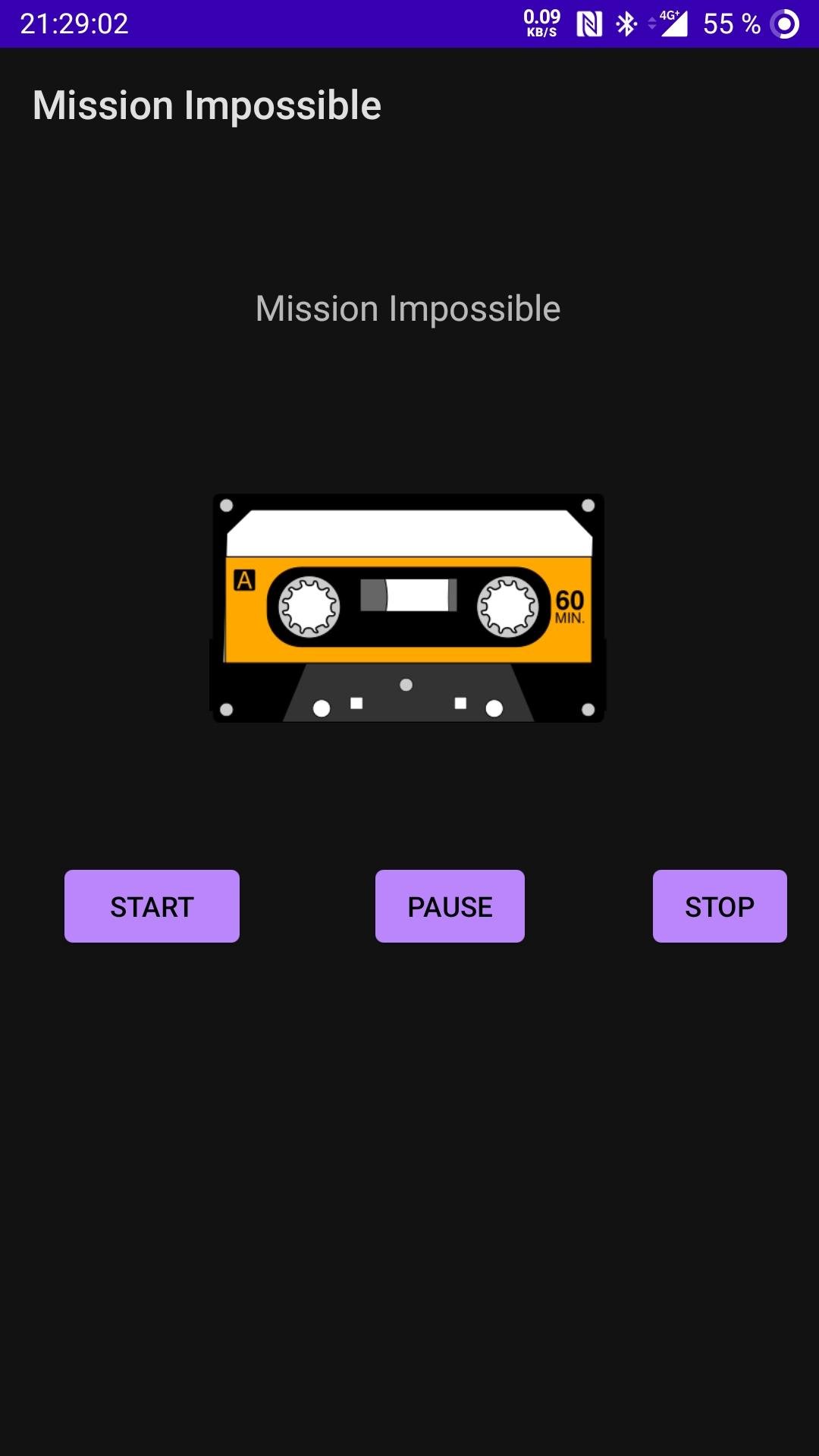 Screenshot de l'application